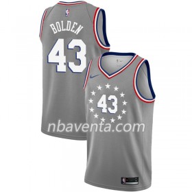 Camiseta Hombre Philadelphia 76ers Jonah Bolden 43 2018-19 Nike City Edition Gris Swingman